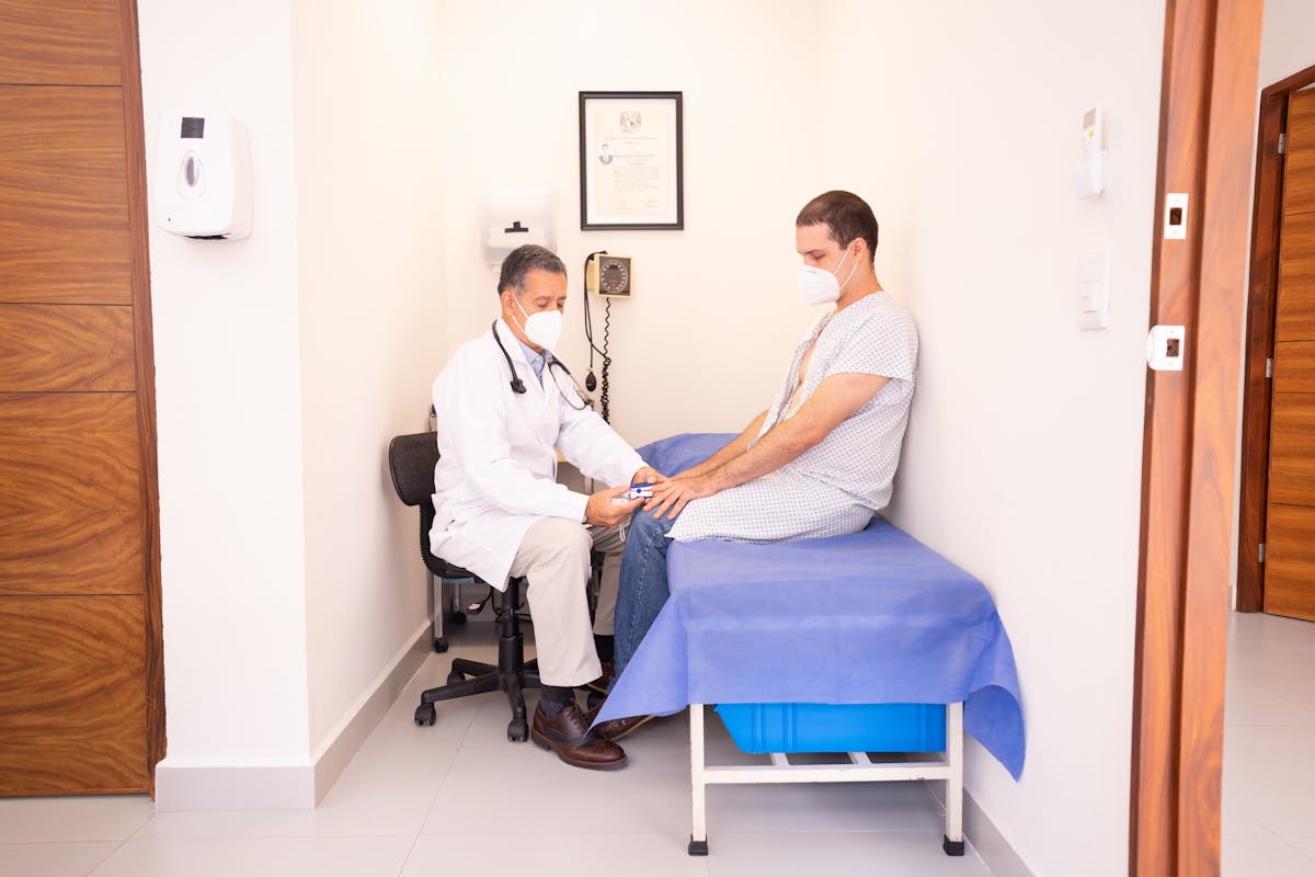 Clinic website preview with a calm trust-first healthcare hero.