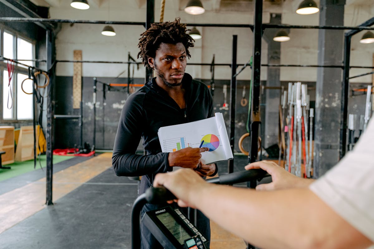Fitness website preview with a high-energy trainer-focused hero.